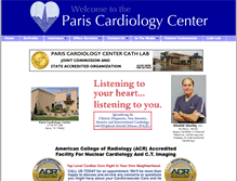 Tablet Screenshot of pariscardiologycenter.com